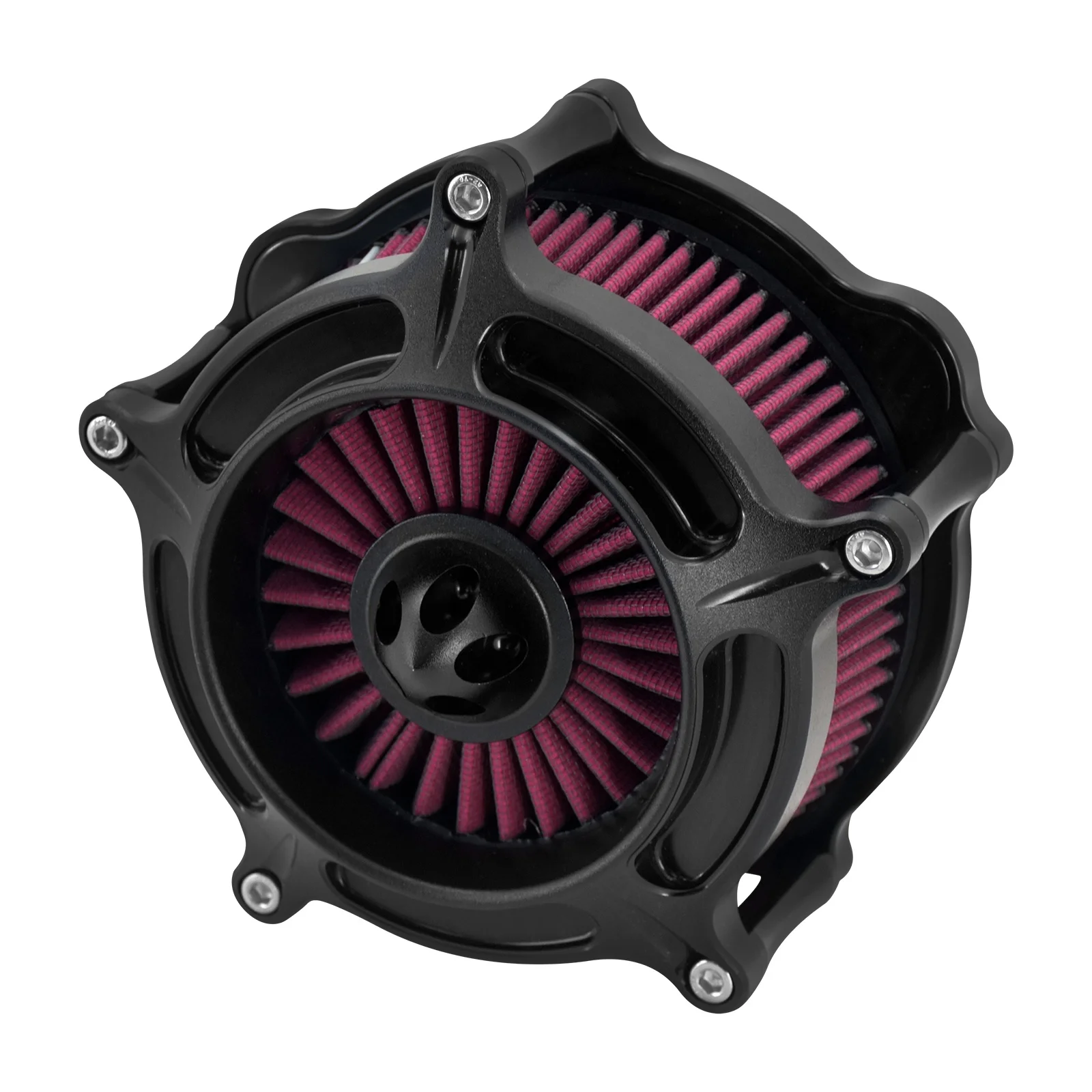 

STLF Motorcycle Red Element Air Filter CNC Air Cleaner Intake Filter for Touring FLTRX Sportster XL 883 Dyna FXR Softail