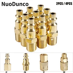 NuoDunco  2-4pcs Quick Coupler Tool Solid Brass 1/4