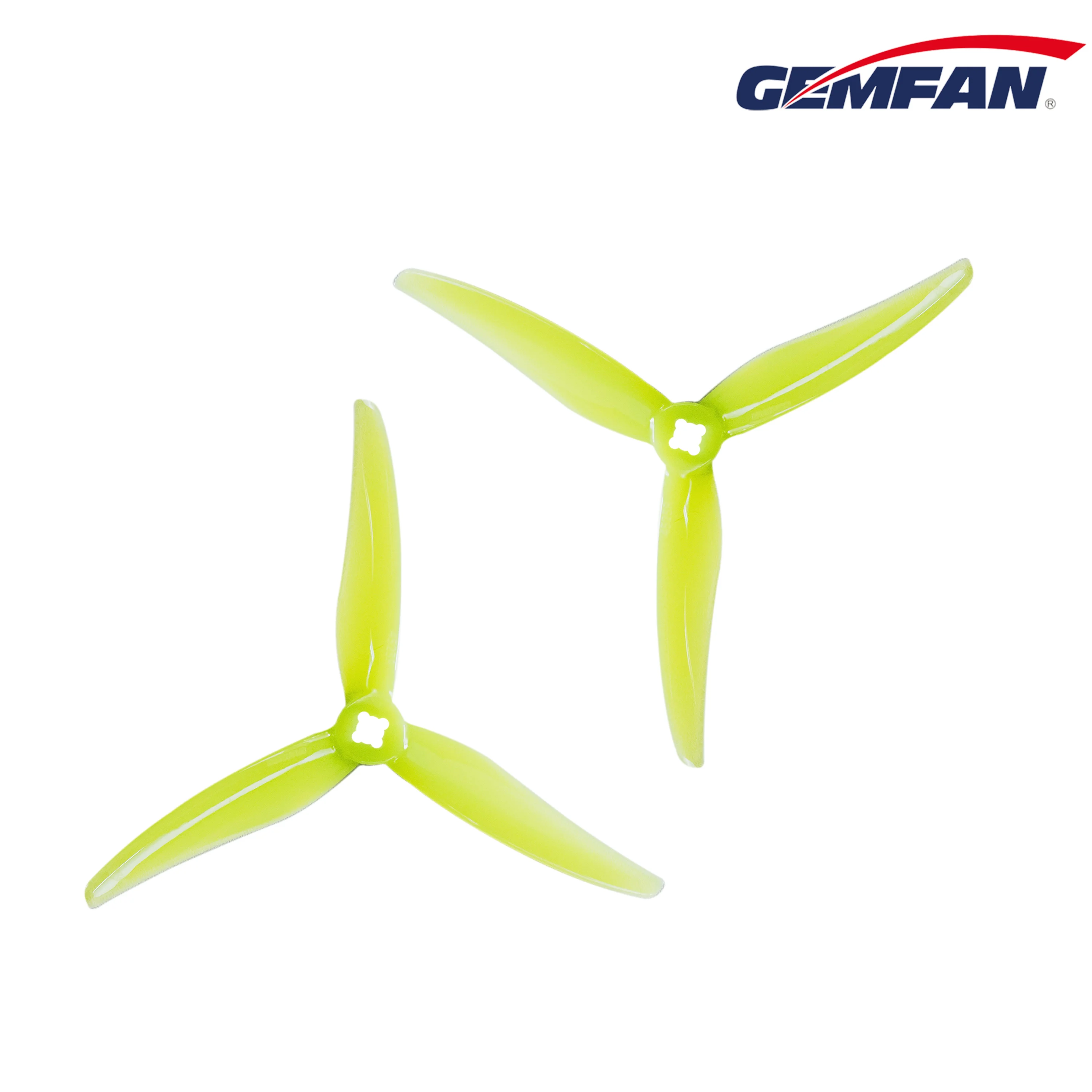 12pairs Gemfan Hurricane 4525 4.5X2.5X3 3-Blade PC Propeller for RC FPV Racing Freestyle 5inch Cars