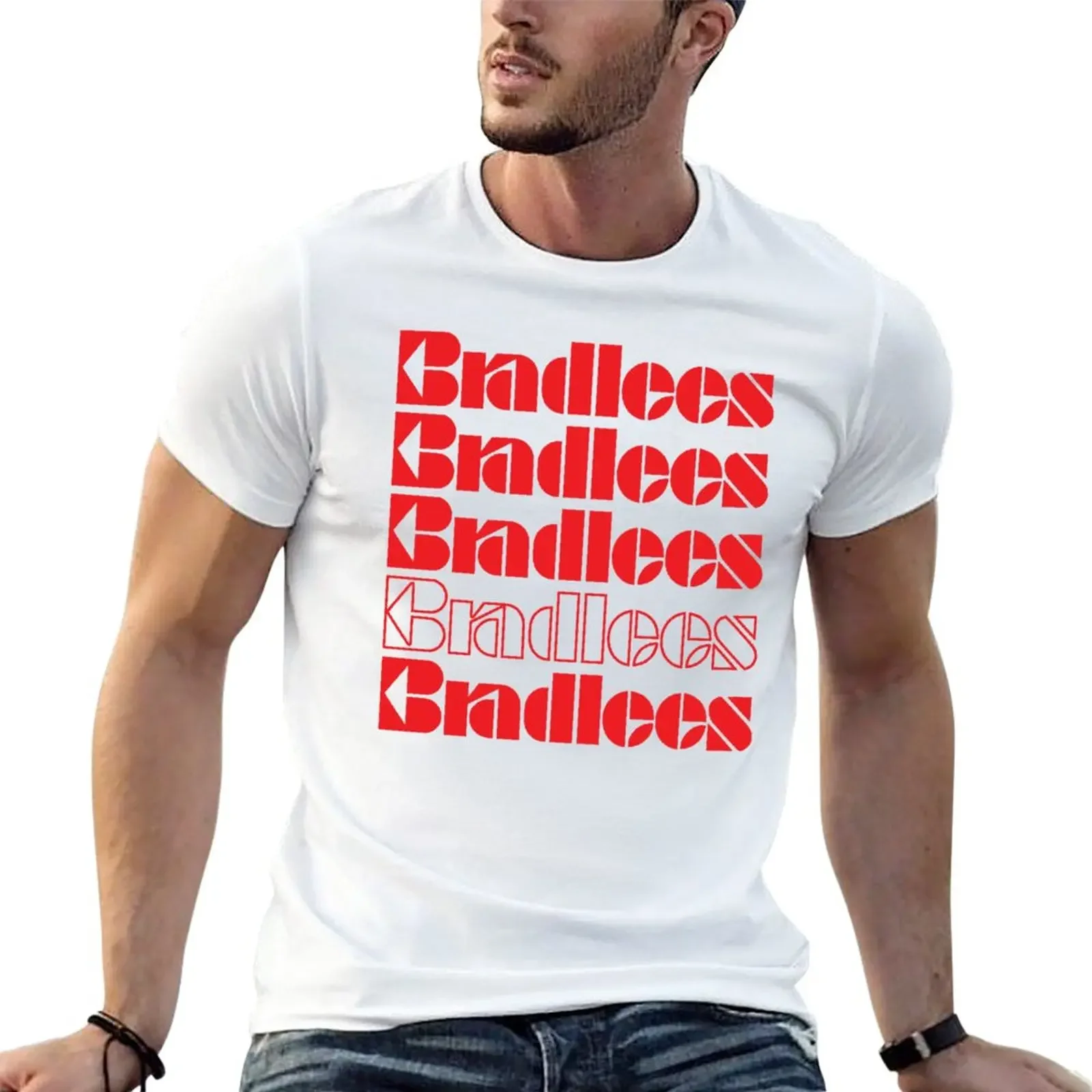 

New Bradlees Department Store T-Shirt anime tshirt oversized customizeds graphic t shirt vintage plain white t shirts men