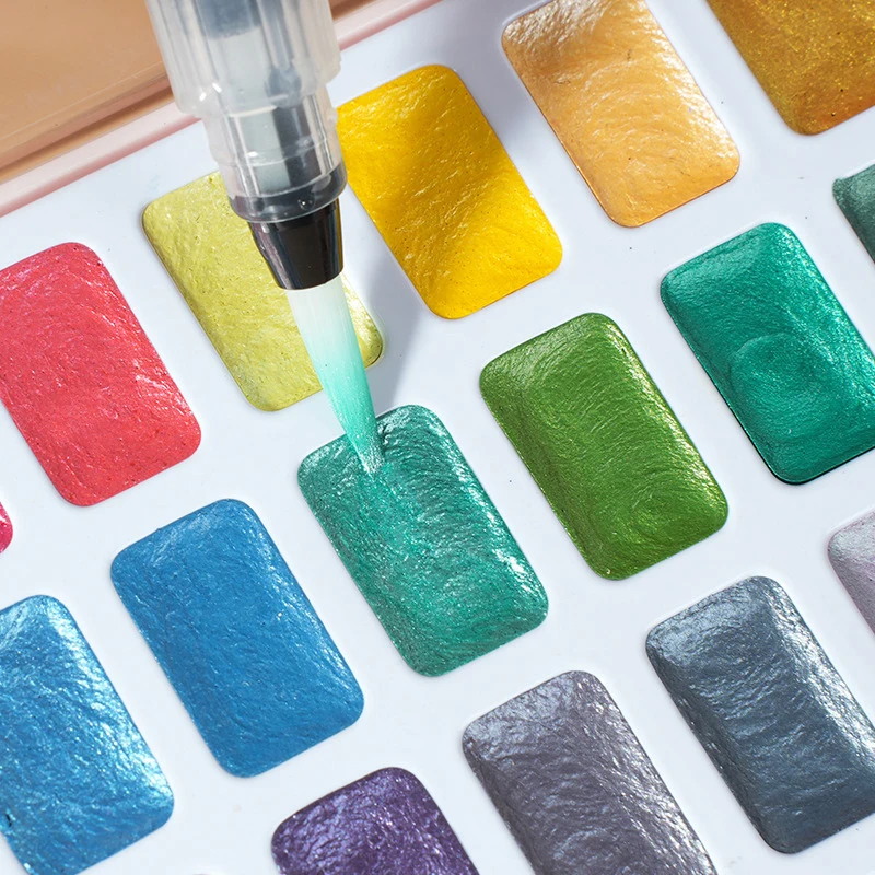 24 Colors Pearlescent Oil Painting Nail Polish Patting Glue Smudge Canned High Saturation Popular Semi-Solid Nail Polish
