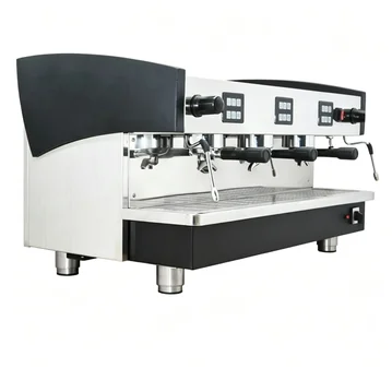 &A*Heavy Duty Three Group Coffee Machine Commercial Three Head Espresso Machine With Multiple Steam Wands