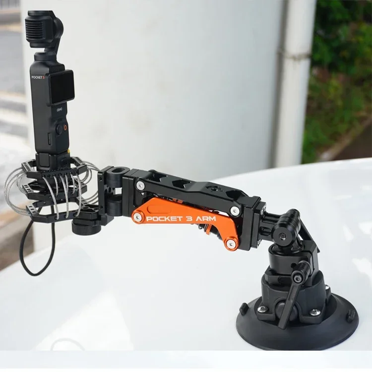 Nieuwe Auto Stand Zuignap Mount Stabilisator Z-As Gimbal Camera Shock Arm Beugel Voor DJI Osmo Pocket 3