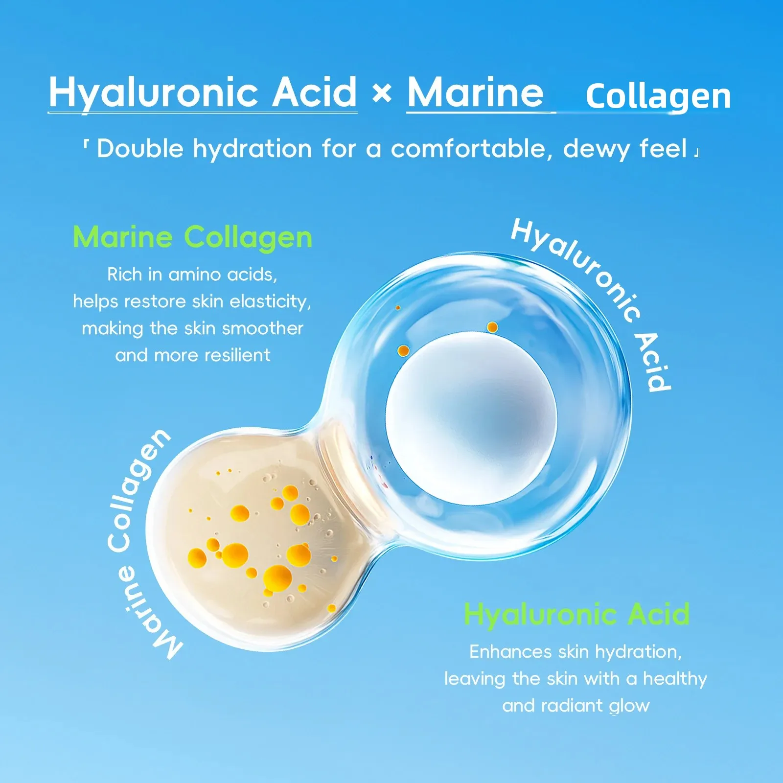 تونر مرطب 100 مل كولاجين الهيالورونيك ترطيب ثبات يعزز المرونة منعش للعناية بالوجه غير دهني #4