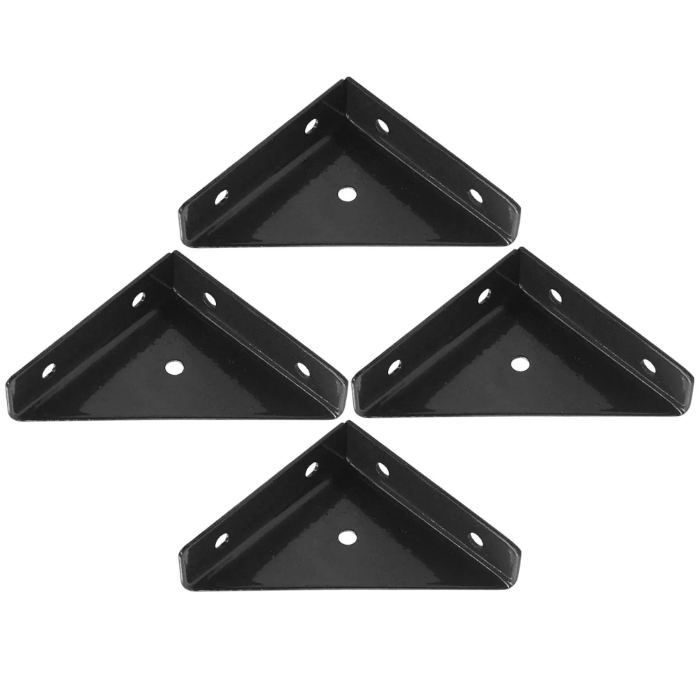 

4 Pcs Corner Protector Bracket Brackets Detachable Joint Brace Triangle Shelf Furniture Metal