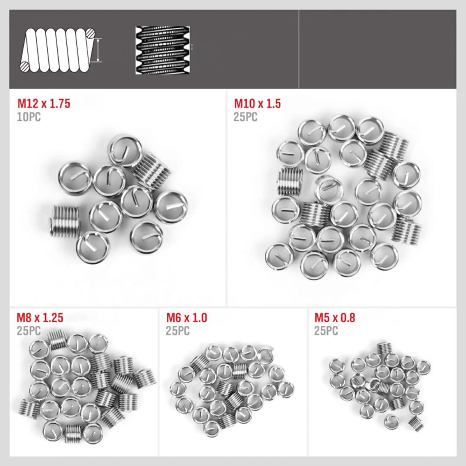 Thread Repair Metric/Imperial Handheld Self-Tapping Hand Tools Screw Thread Repair Kit With Taps For Industrial Motorcycle