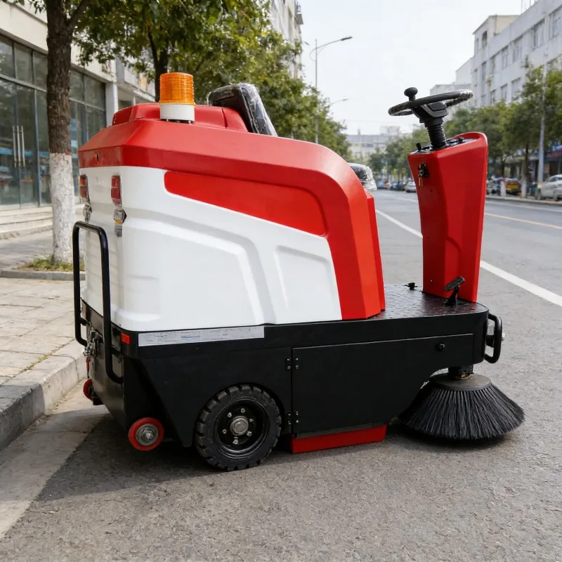 

Cool Open Ride On Floor Sweeper For Amusement Park Walkway Fun Design High Efficiency Road Cleaning Sweeping Vehicle Sale
