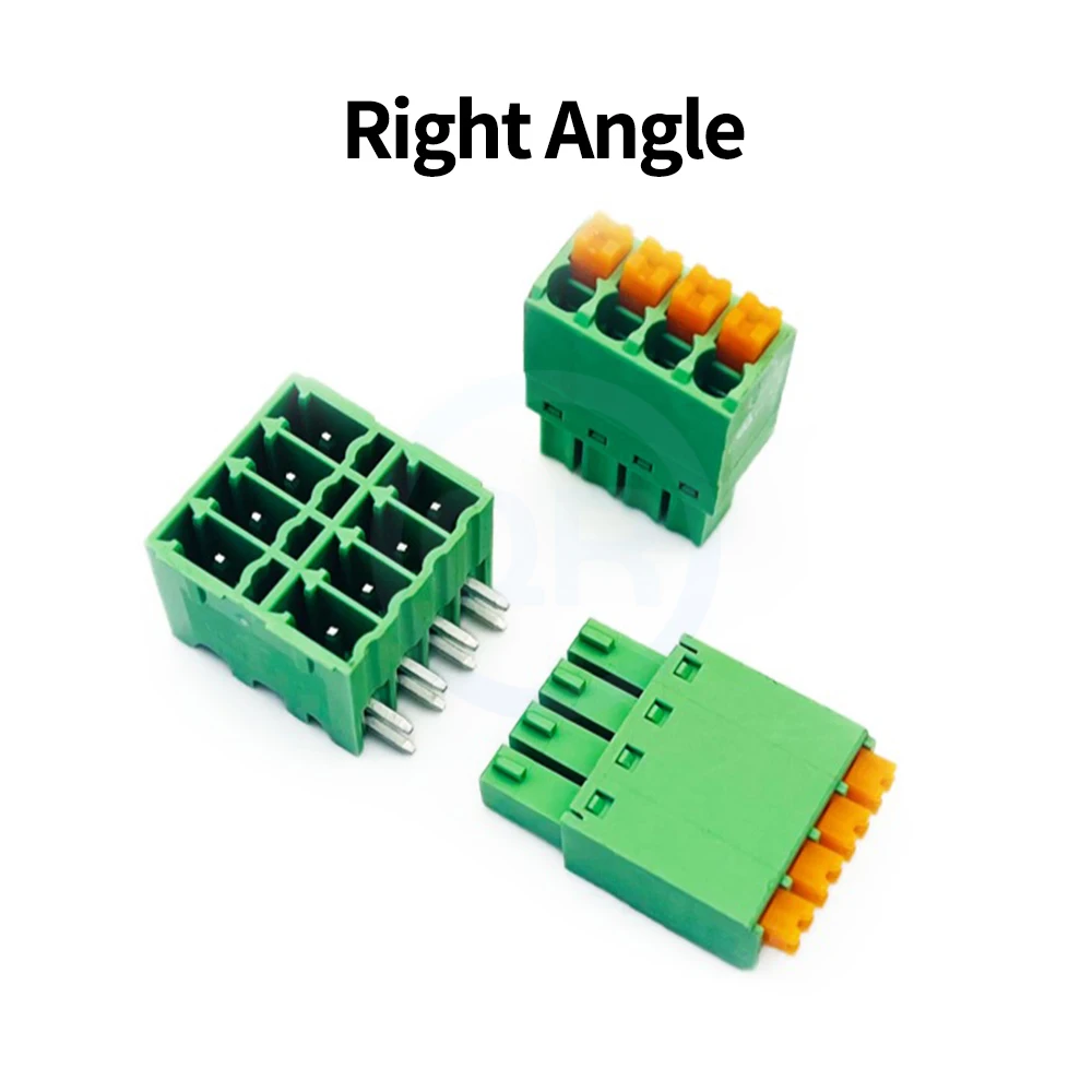 ( Sets) 15edgkn + 15edgknrh 15edgknvh 3.5mm Screwless Spring Pcb Dual Layer Connector Right Angle/straight Pin Complete Set 3.5