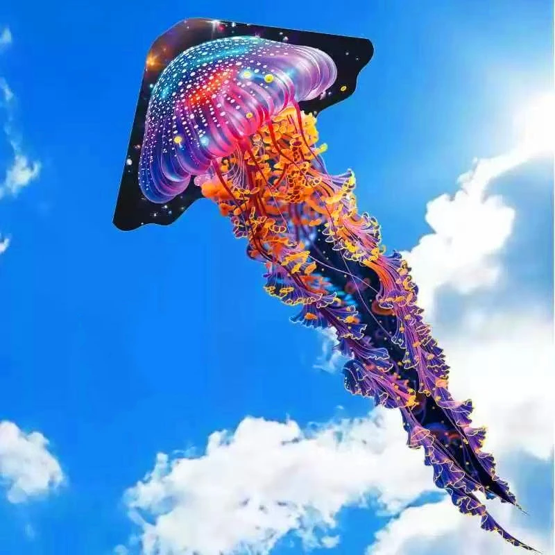 free shipping jellyfish kites for adults professional kite outdoor games windsurfing Steering wheel Military tag toy sports fun