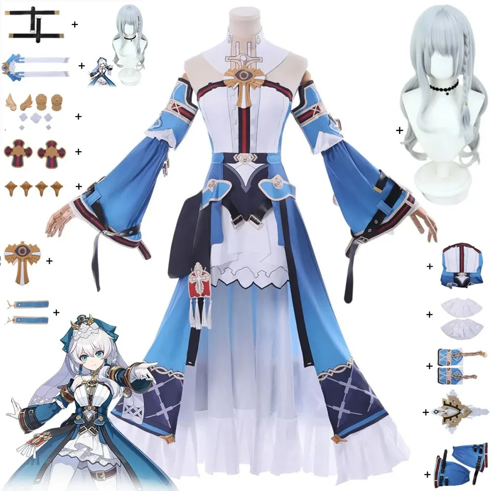 

Игра Honkai Impact 3, Тереза Апокалипсис, карнавальный костюм, парик Schicksal Archbishop, женская новая кожа, боевая форма, платье, сексуальный костюм