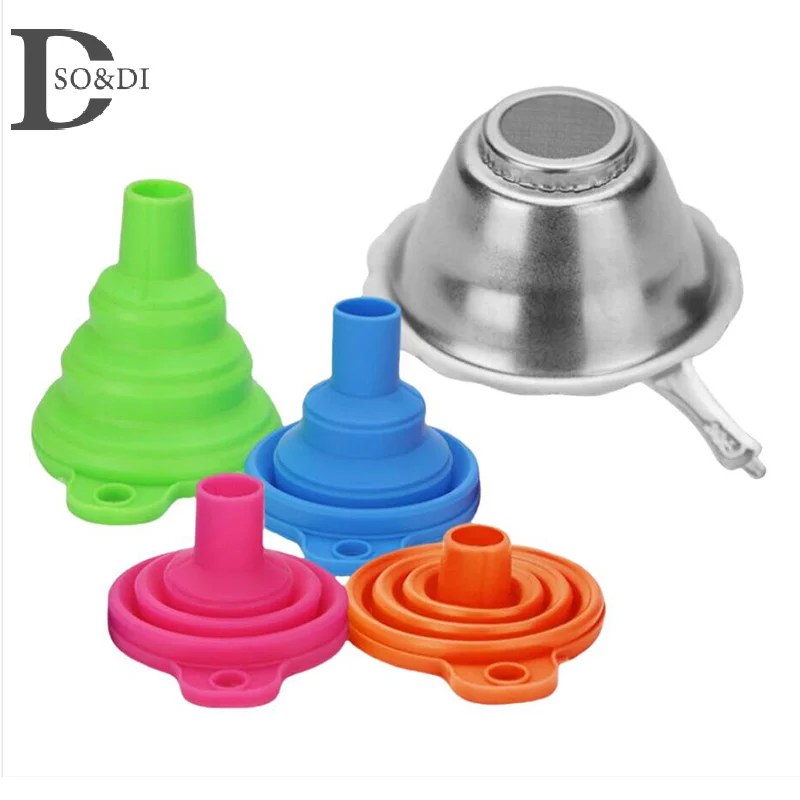 1Set 3D Printer Parts LCD 3D Light Curing Consumables Filter UV Resin Filter Cup And Silicon Funnel SLA Resin Funnel Combination