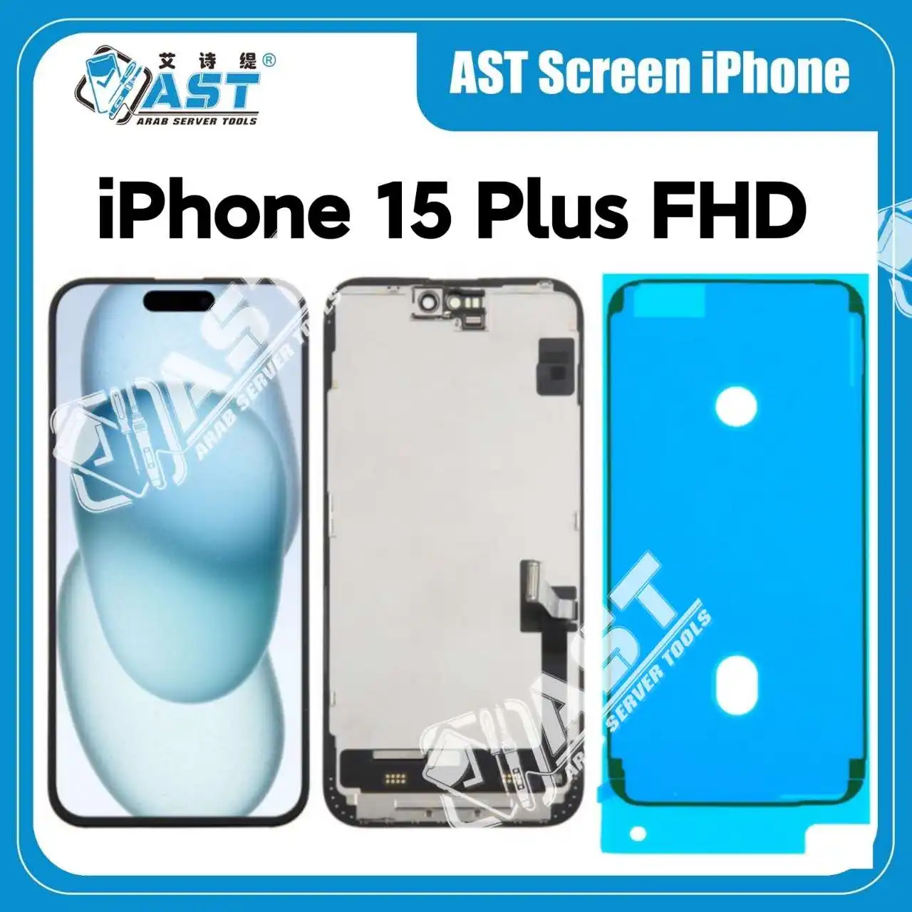 AST Screen FHD For iPhone 11 12 13 mini 14 15 Pro Max LCD Display Assembly Changed Outer Glass Replaced Display Touch Screen