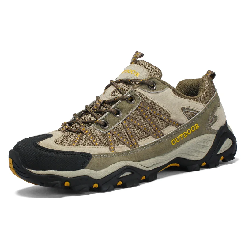 Women Men Outdoor Hiking Shoes Non-Slip Wear-Resistant Trekking Sneakers Breathable Mountain Climbing Boots for Camping Walking