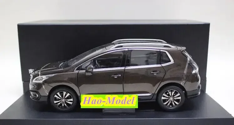 1:18 For Peugeot 3008 SUV Model Car Diecast Metal Kids Toys Boys Birthday Gifts Hobby Display Collection Ornaments Brown