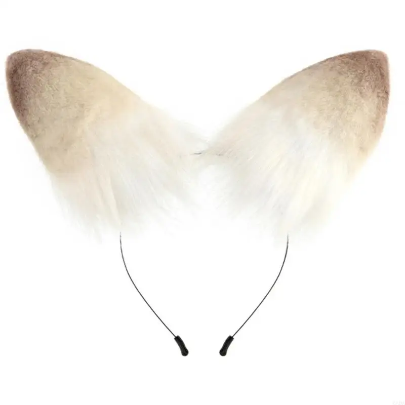 Bandeaux oreilles mouton en fourrure, bandeau d'oreille mouton, couvre-chef, Costume mouton 6XDA