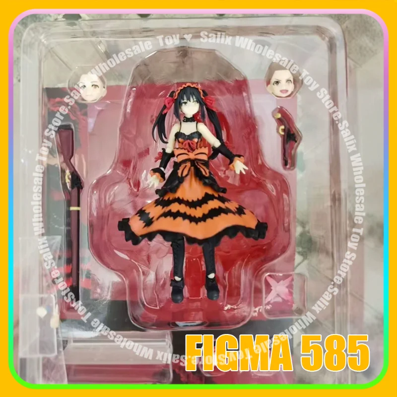 

In Stock GSC Figma 585 Anime Date A Live Tokisaki Kurumi PVC Action Figure Collectible Model Tokisaki Kurumi Toys Ko Model Toys