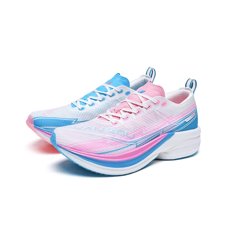 

2025 New Full Palm Nylon Carbon Plate Running Shoes Double Layer Double Density Marathon Training Shoes DUANGOU 25017 25126