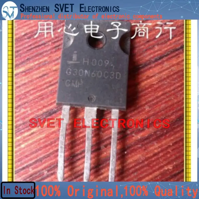 10PCS-50PCS  G30N60C3D HGTG30N60C3D  IGBT Original In Stock Fast shipping