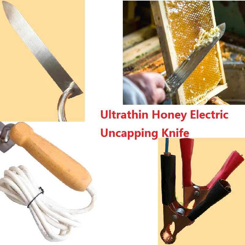 Electric Honey Uncapping Knife Ultrathin Electric Honey Knife for Extracting Honey Heating Up Quickly Beekeeping Tools