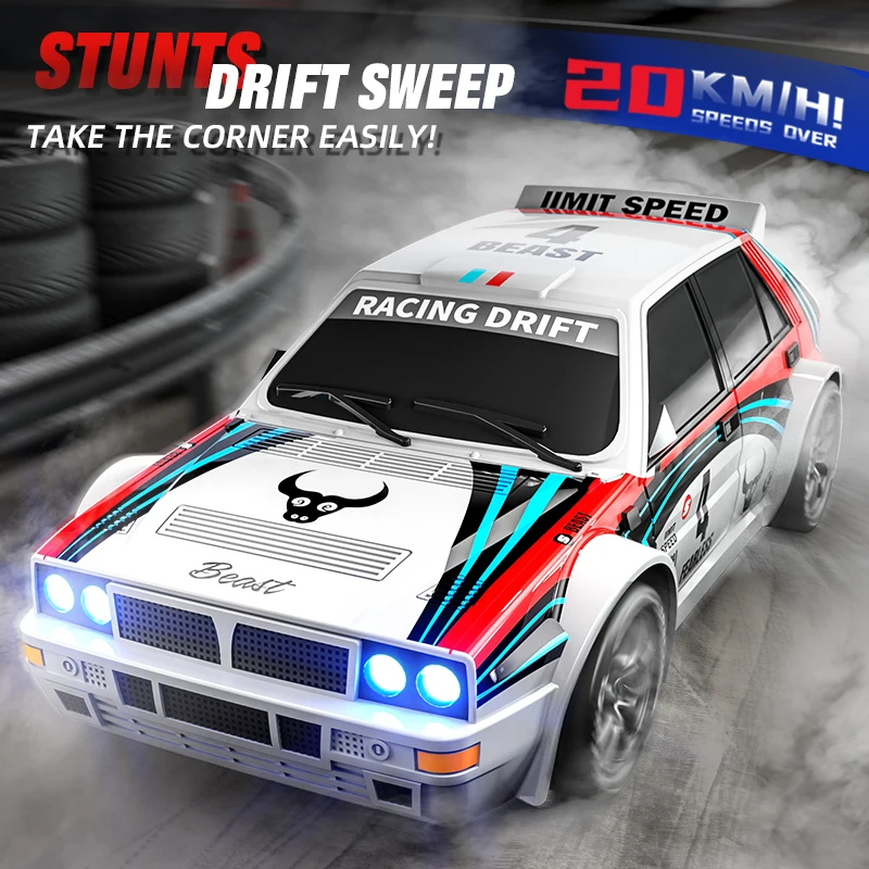 2025 SG204 PRO 1 24 RC Drift Car mit LED-Leuchten 20 kmH Fast 4WD Monster Truck High Speed Racing Off Road Spielzeug für Kinder Jungen Geschenk