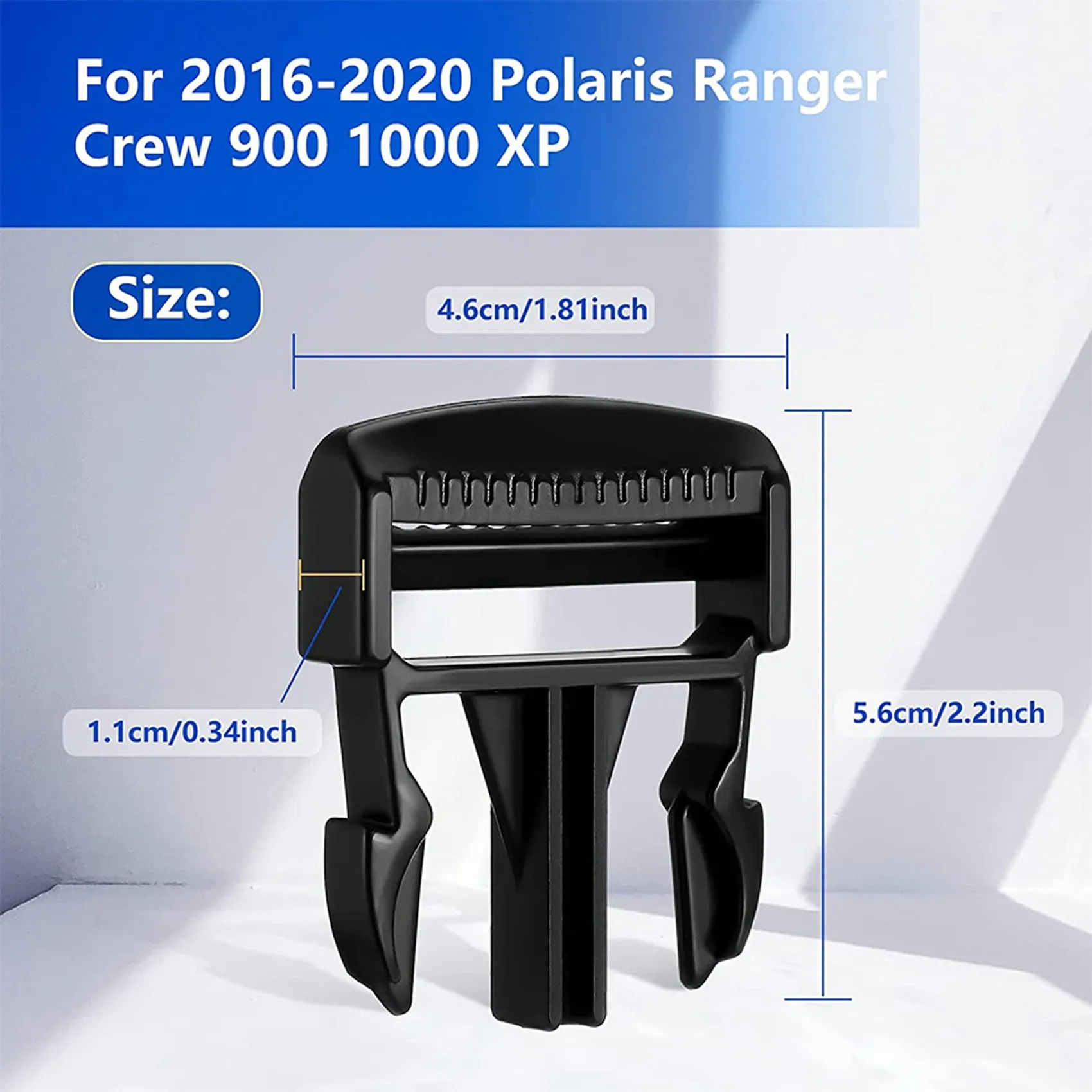 2Pack Door Net Buckle Clip for 2016-2020 Polaris Ranger 570 900 1000 XP Side Safety Door Net Fastener Buckle for 5452505 Vogue