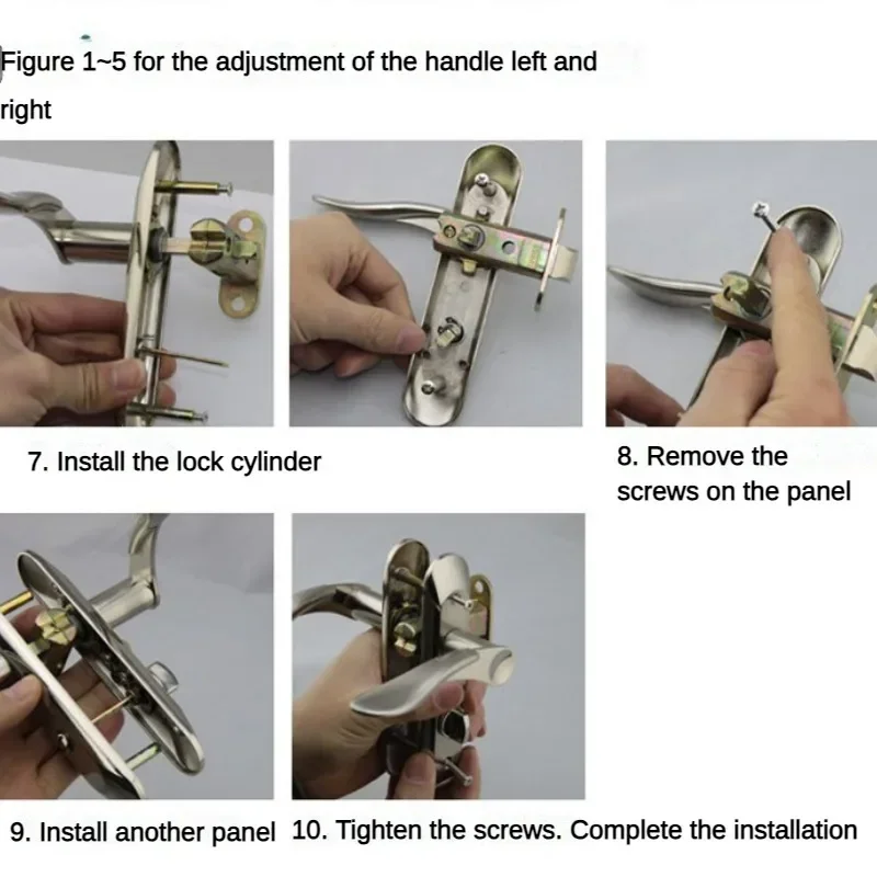

Excellent Single Tongue Door Lock Aluminum Alloy Home Hardware Gate Safety Toilet Door Lock Hole Spacing 110 with 30/35/40 Lock