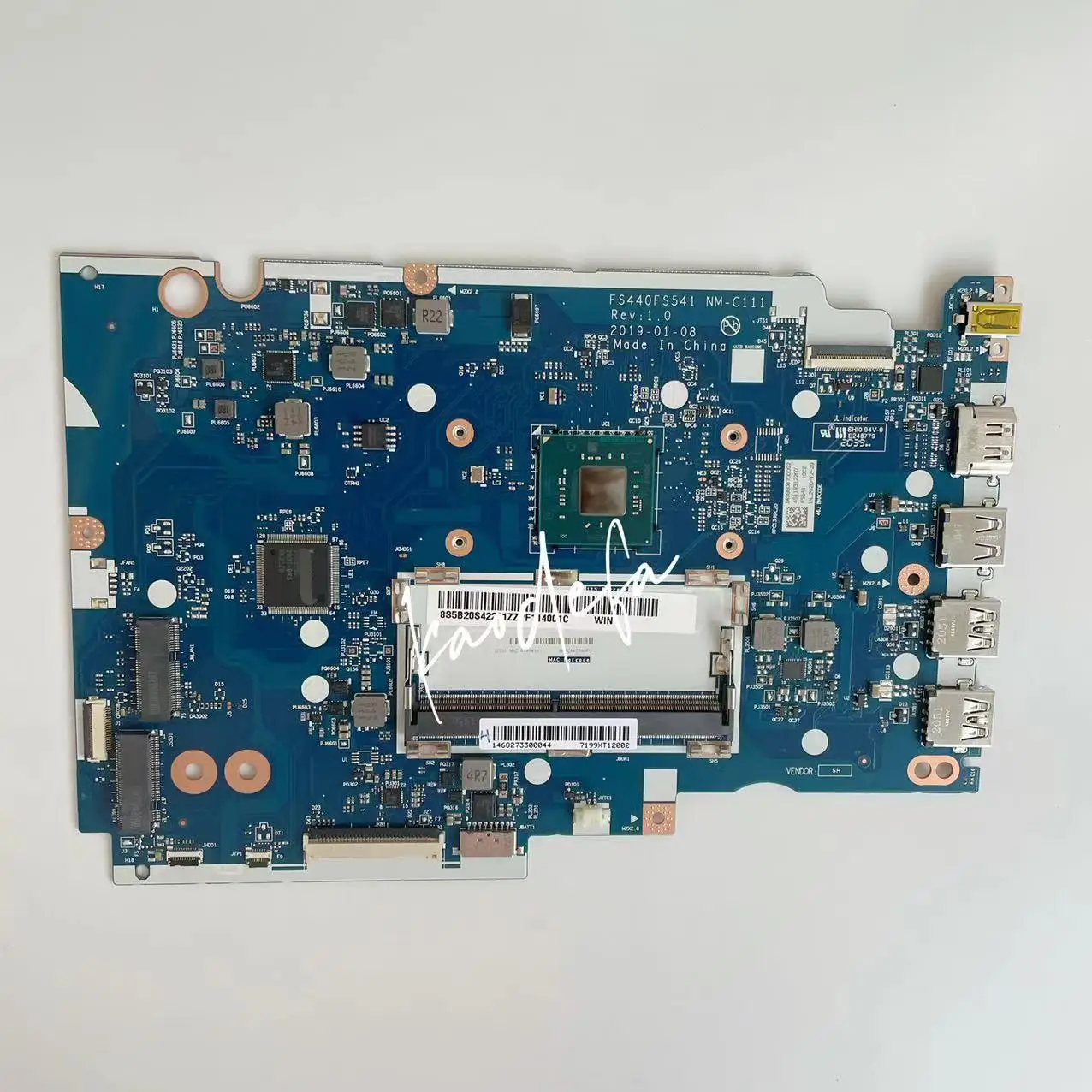 FS440FS541 NM-C111 Mainboard For Ideapad S145-15IGM Laptop Motherboard CPU:N4000 / N4100 / N5000 DDR4  Test OK