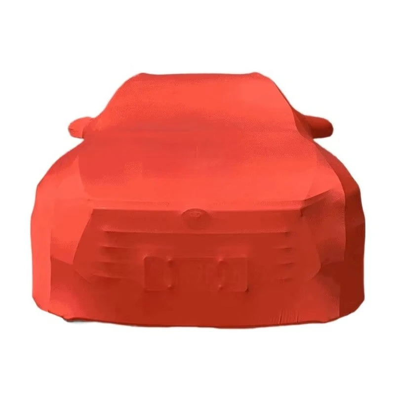 Waterproof Stretch Velvet Outdoor Car Cover-All-Weather Protection 4 Mil Thick Universal Fit for Sedan UV/IR Protection