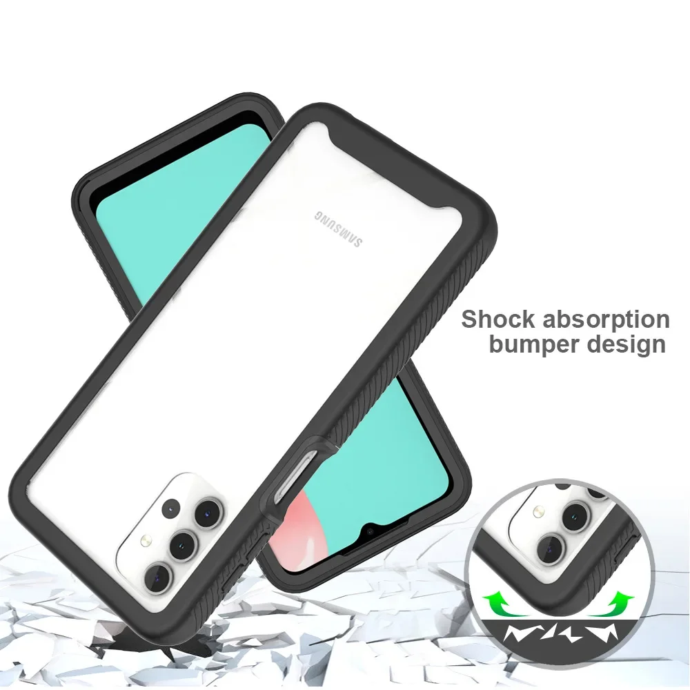 Hybrid TPU/PC Sky Case For Samsung Galaxy A52 A42 A32 A22 5G Fundas Capa Two Layer Shockproof Shell Rugged 2IN1 Phone Back Cover