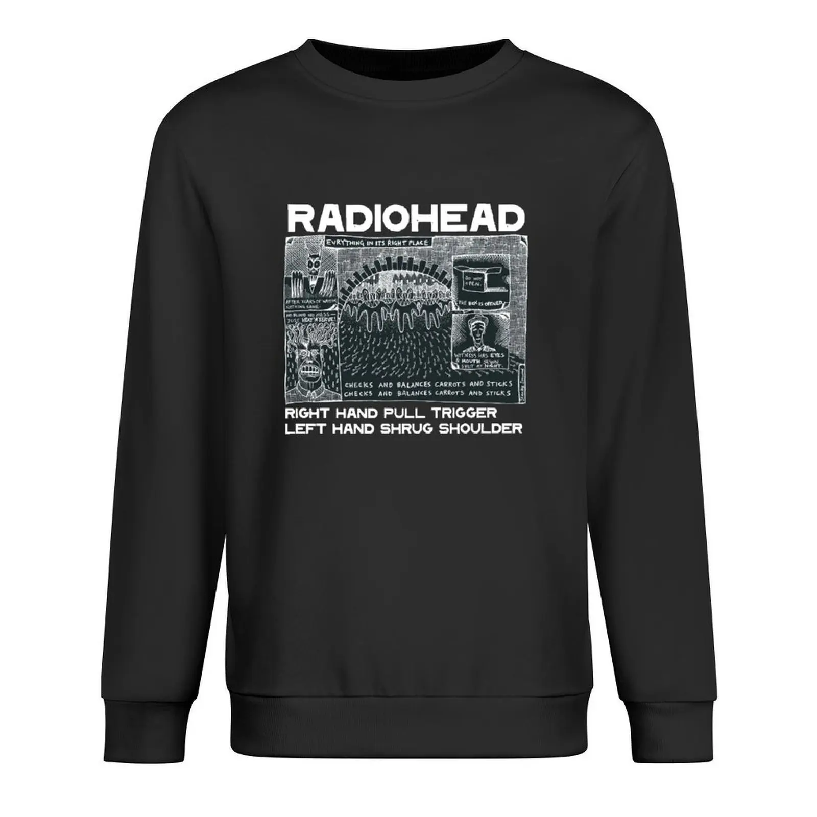 The Bends Computer In Rainbows Pablo A Moon-Radio Pool Amnesic Jersey ropa coreana de otoño ropa de hombre sudadera para hombre