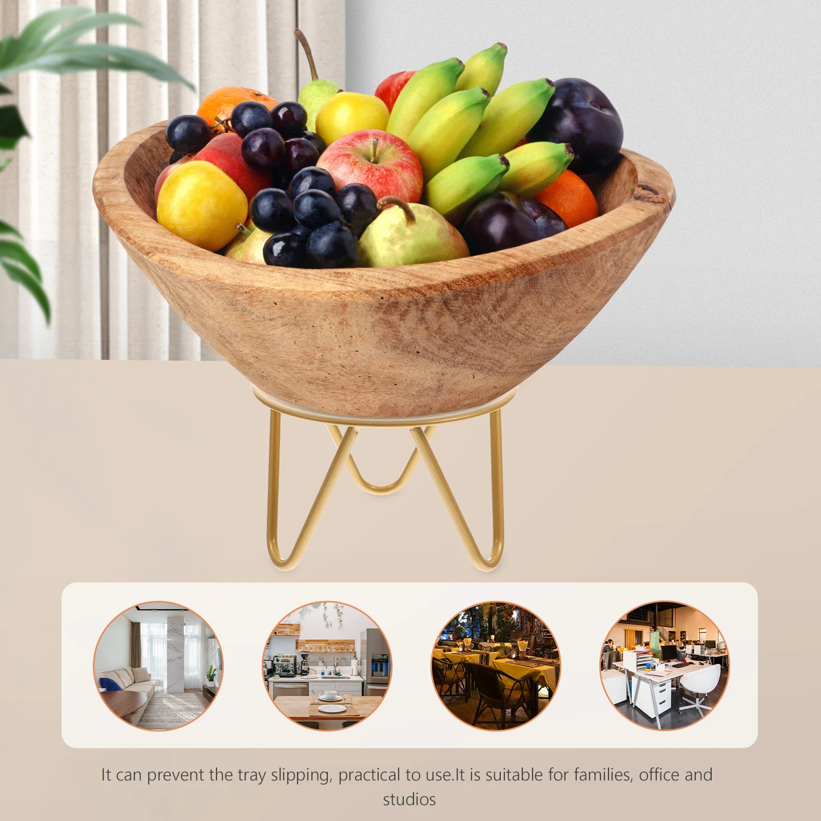 

Metal Display Stand Iron Plate Holder Home Tray Support Decorative Storage Rack Multifunctional Bracket Kitchen Organizer Fruit