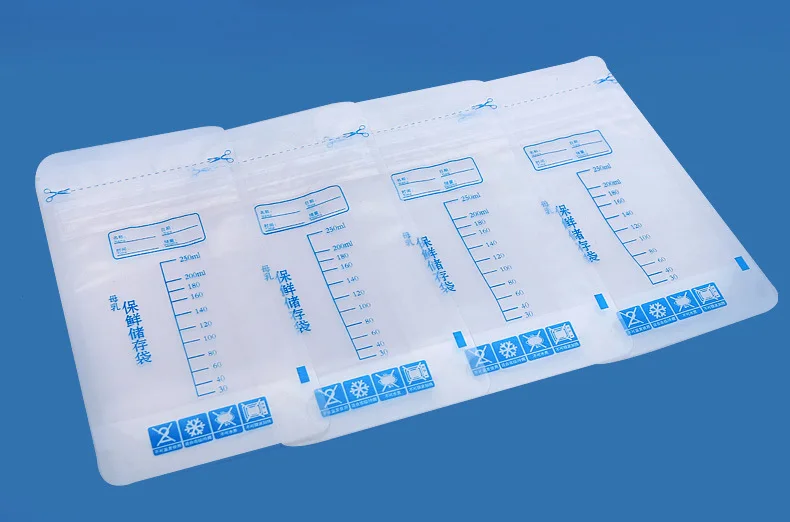 30 шт., пакеты для замораживания молока, 250 мл