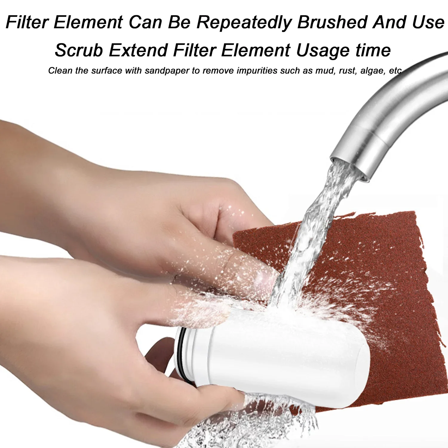 10 مستوى الترشيح الحنفية تصفية المياه صنبور المياه تصفية قابل للغسل السيراميك خرطوشة الترشيح صنبور تنقية المياه #2