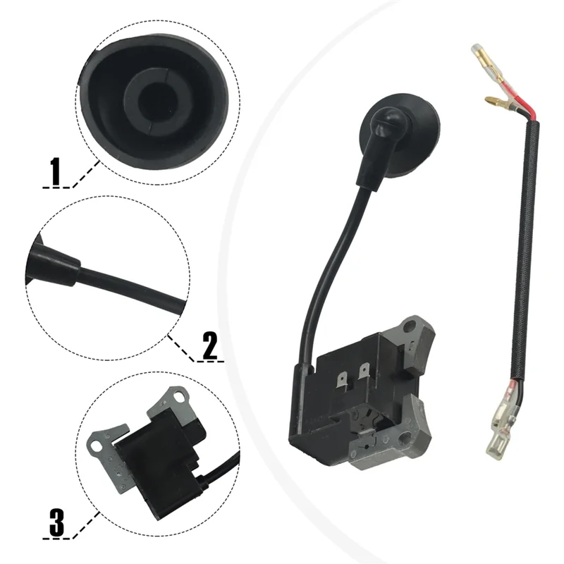 ABJI-For Kasei Brush Cutter TLE26 CG260 BC260 For Ignition Coil Replacement Electronic Component 1E34F2E For Advaced Systems