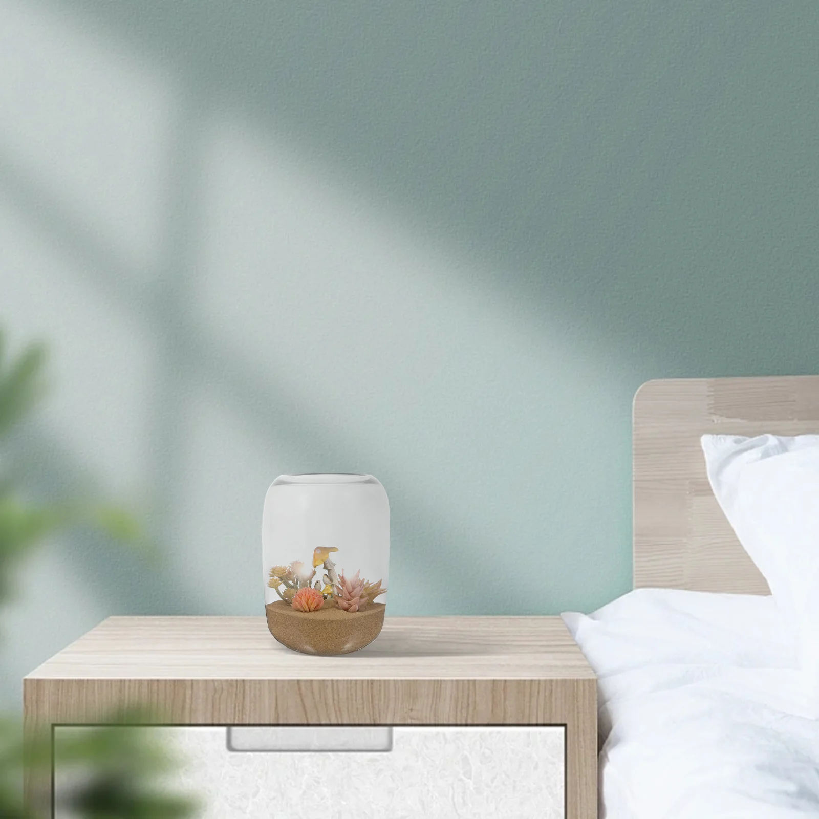 

Glass Plant Vase Clear Hydroponic Container for Indoor Decor Relaxing Atmosphere Miniature Landscape Terrarium