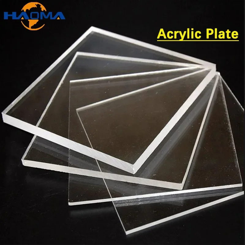 Plexiglass Clear Acrylic Board Plate Organic Sheet Glass Methacrylate 100x100mm-200x200mm customized