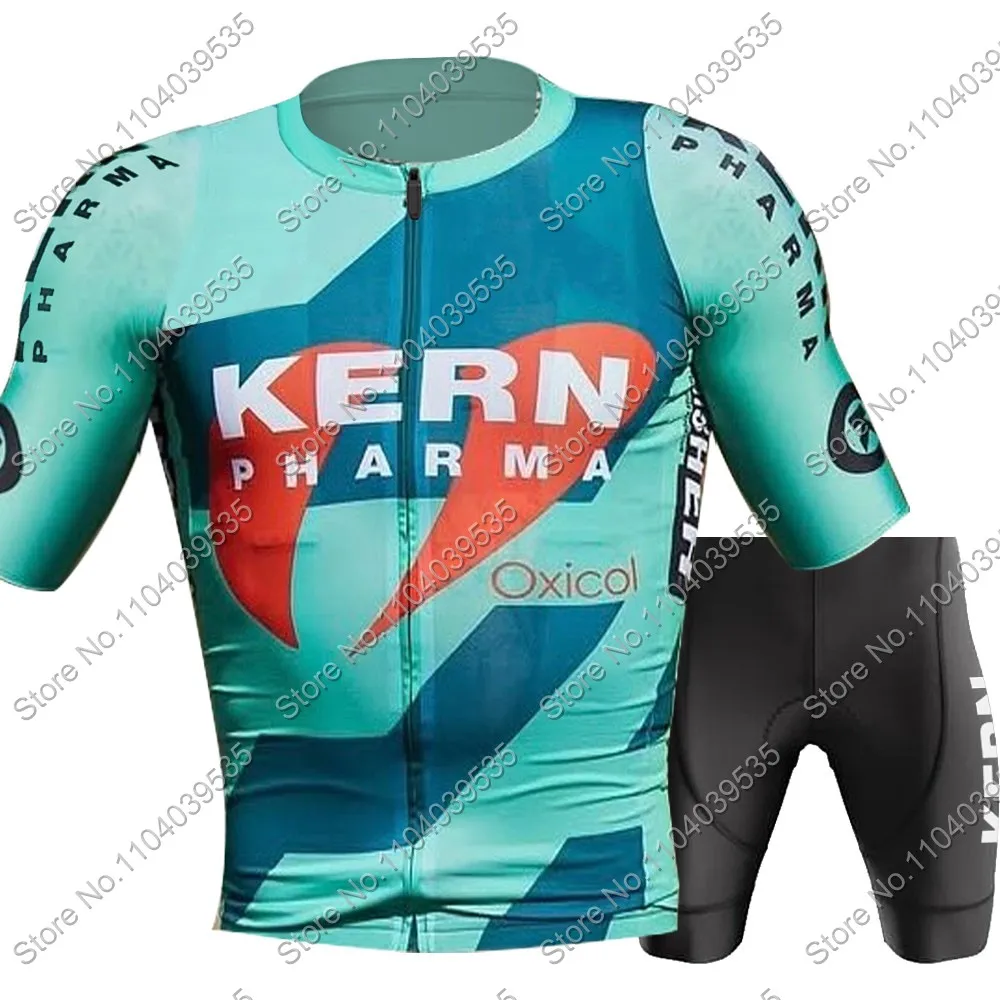 2025 Kern Pharma Team Cycling Jersey Set Summer Men Bicycle Spain Clothing Road Bike Shirts Suit Bicycle Bib Shorts MTB Maillot