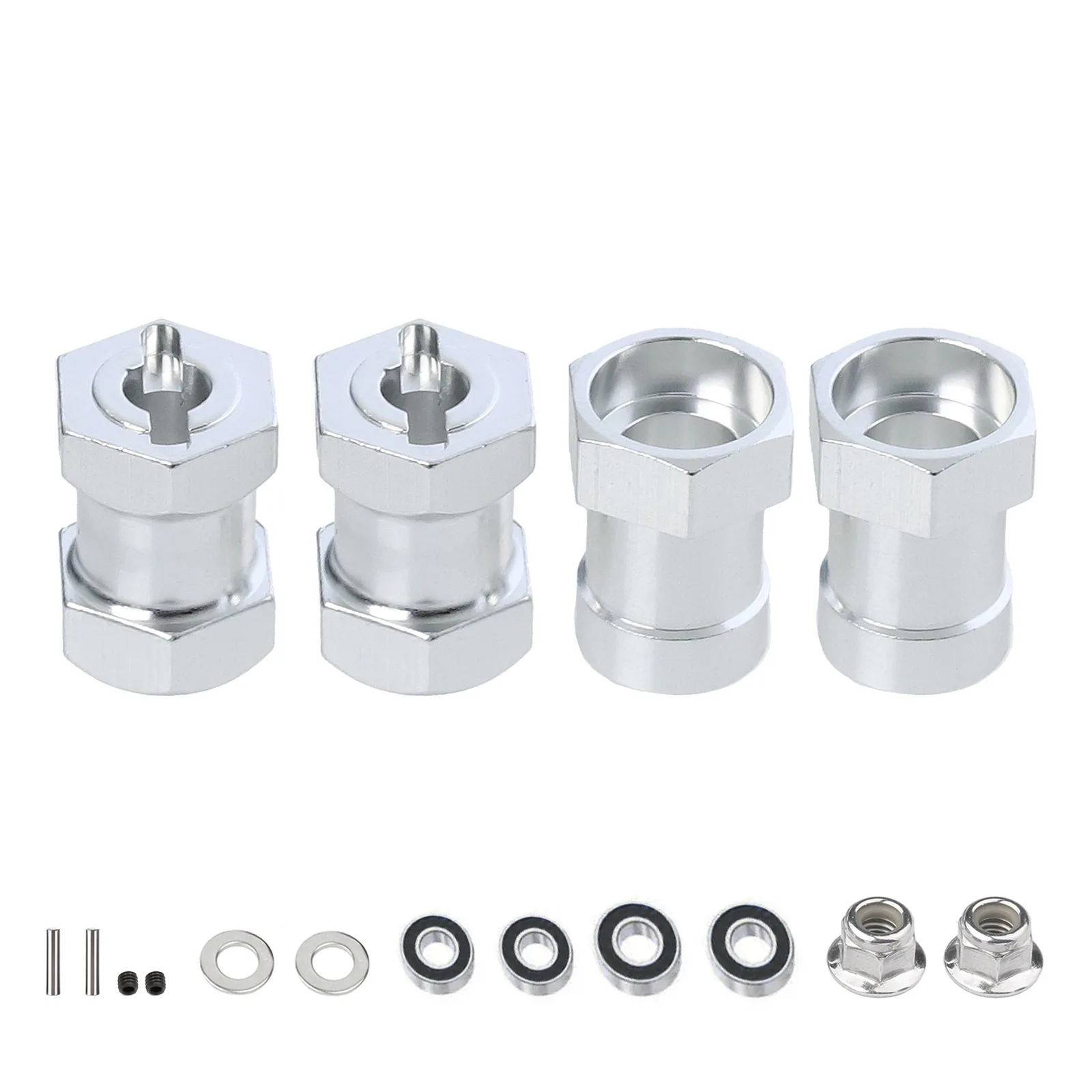 Metall 12mm Rad Sechskantnabenadapter für Tamiya CW-01 CW01 Lunchbox Mitternacht Kürbis Monster Käfer WR02 Upgrade Teile Zubehör