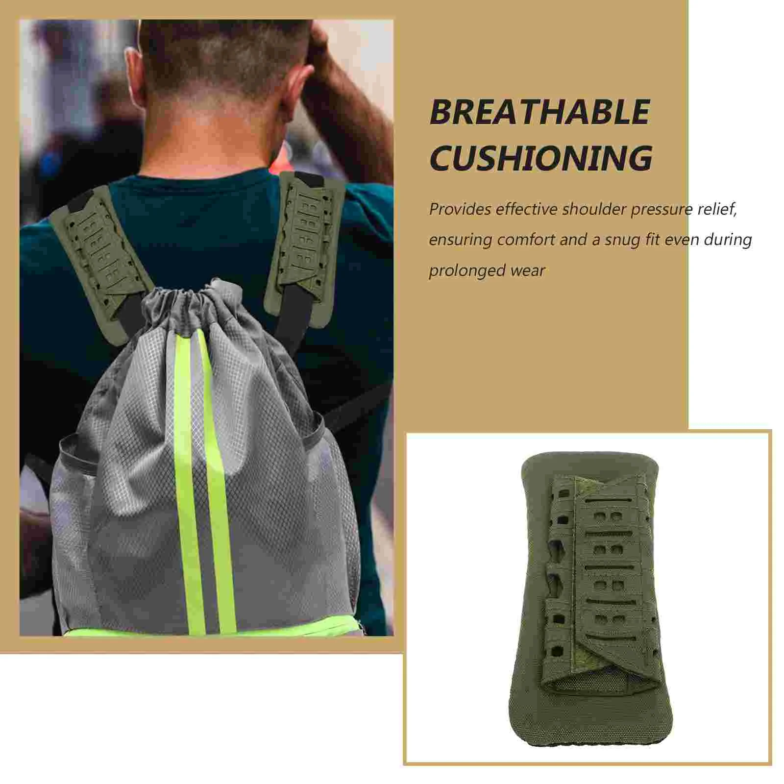 Outdoor Shoulder Pad Diamondback Pads Backpack Chest Straps for Backpacks Non Slip Handbags Shockproof