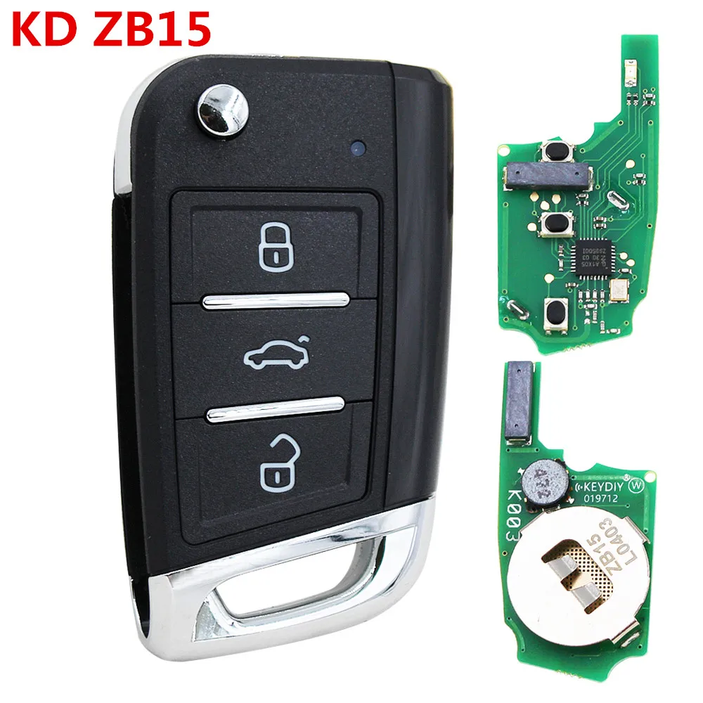 KEYDIY Universal ZB15 KD Smart Car Key ZB Series Remote for KD-X2 KD900 KD-MAX MQB Style Replacement Fit More Than 2000 Models