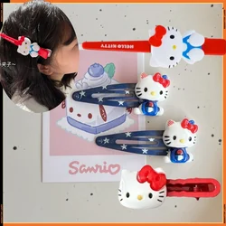 Sanrio Hello Kitty fermaglio per capelli Cartoon Anime Hairpin Lady Bangs Side Barrette strumenti per il trucco ragazze copricapo accessori per capelli regalo