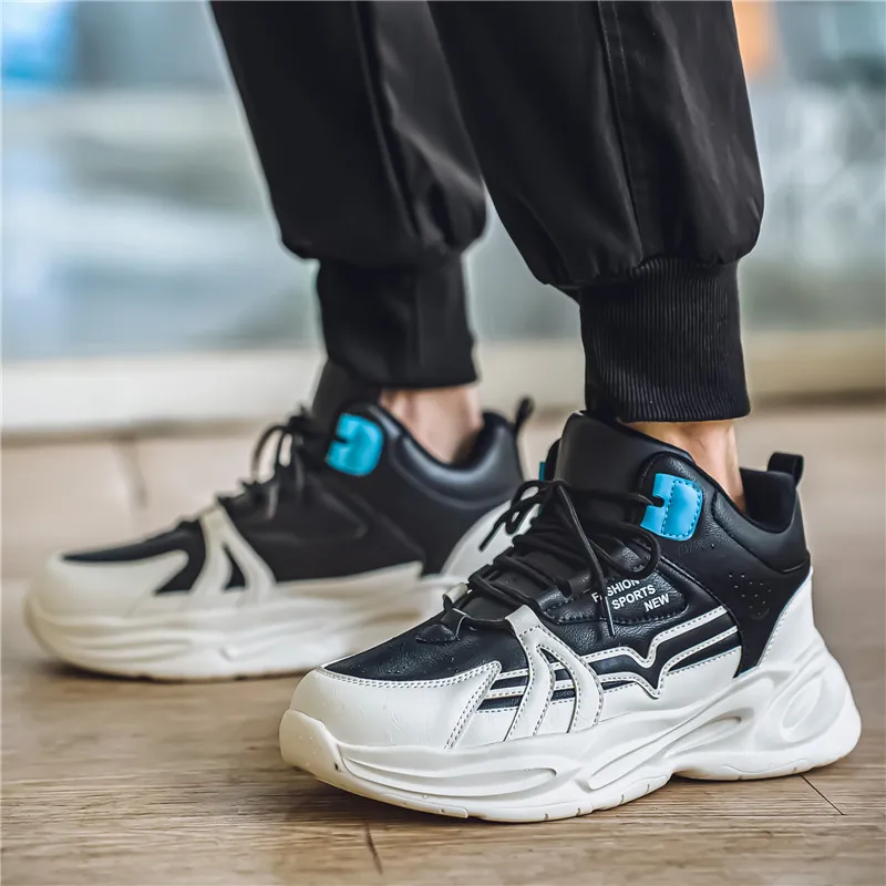 

Высокие ботинки для мужчин, зимние повседневные кроссовки со встроенным увеличением роста, рабочая обувь для активного отдыха и треккинга.