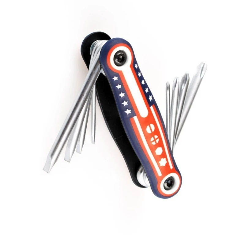 Bicycles Tool 8 In 1 Multitool Folding Screwdriver for Mountain Bike Cycling Repair Wrench for Emergency Maintenance