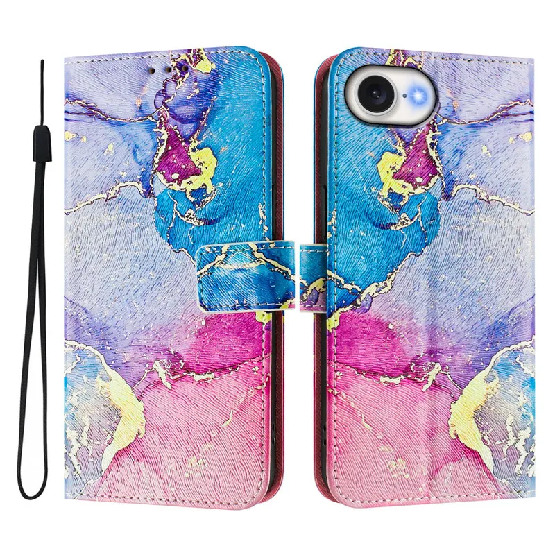 SE4 Leather Phone Case For iPhone SE 2024 3 2 6 S 7 8 Plus XR XS Max X Flip Cover Wallet Magnetic Painted Cases Cat Flower Bear