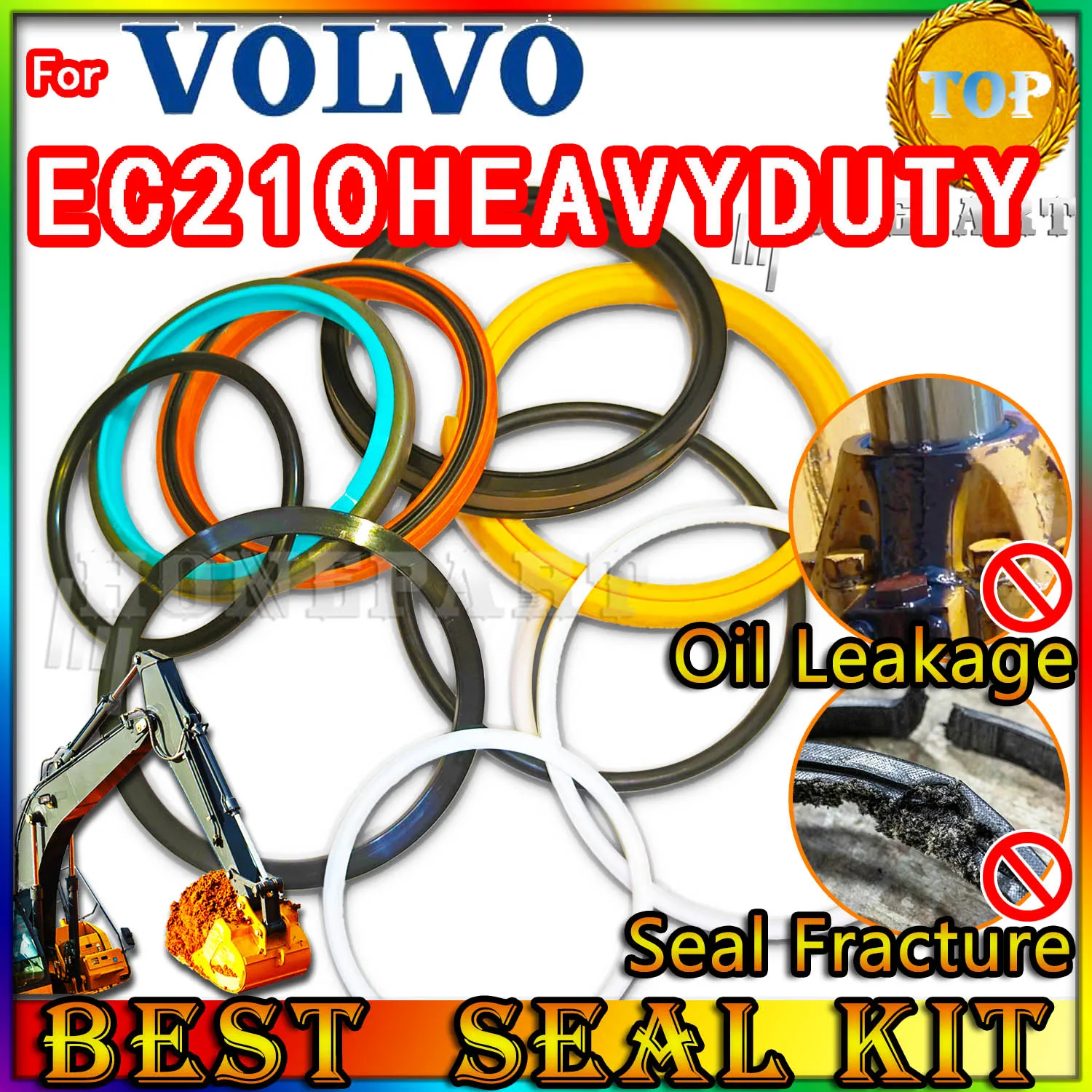 

Для VOLVO EC210HEAVYDUTY Ремкомплект сальника Рычаг стрелы Ковш Экскаватор Гидравлический цилиндр Регулятор Инжектор Ножка PPC Погрузчик