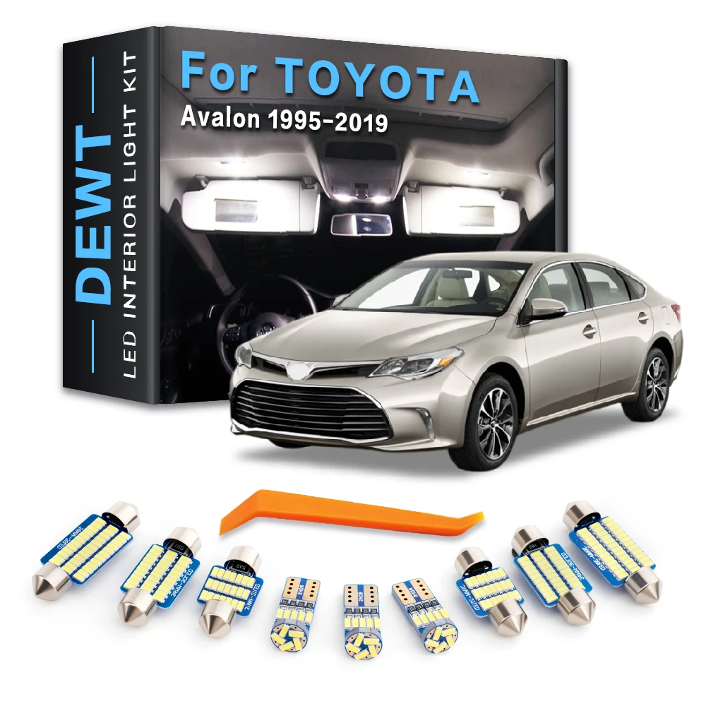Car LED Interior Dome Light Kit For Toyota Avalon 1 2 3 4 5 1995 - 2019 2018 2017 2016 2015 2014 2013 Sunvisor Trunk Bulb Canbus