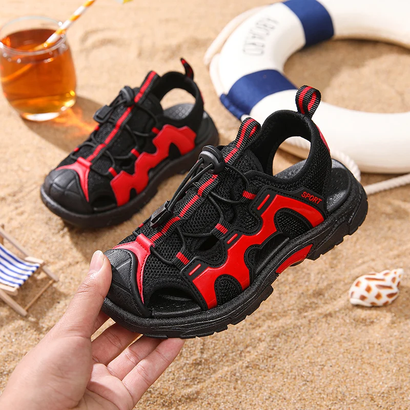 Boys Girls Sport Water Sandals Closed-Toe Outdoor  Boys Sandals Student Shoes Kids Anti-slip  Toddler/Little Kid/Big Kid Shoes