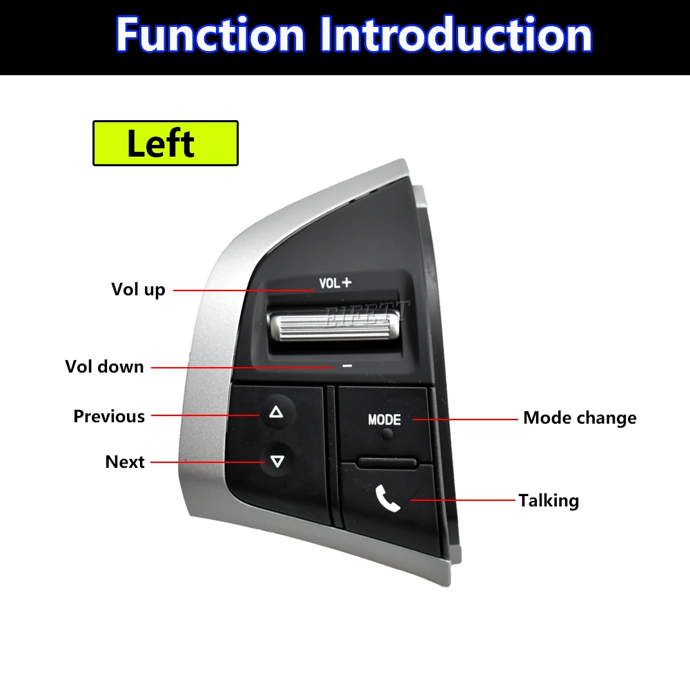 Multifunctional Steering Wheel Switch Cruise Control Button Car Audio Player For Isuzu Dmax Mux 2015 2016 2017 2018