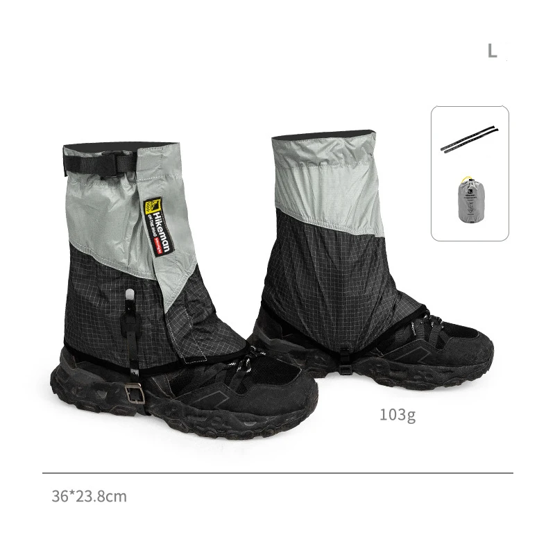 103g Waterproof Lightweight Outdoor Gaiters UHMWPE Snow Sand Proof Leg Cover For Hiking Trekking Skiing Camping Desert‌ M L view 5