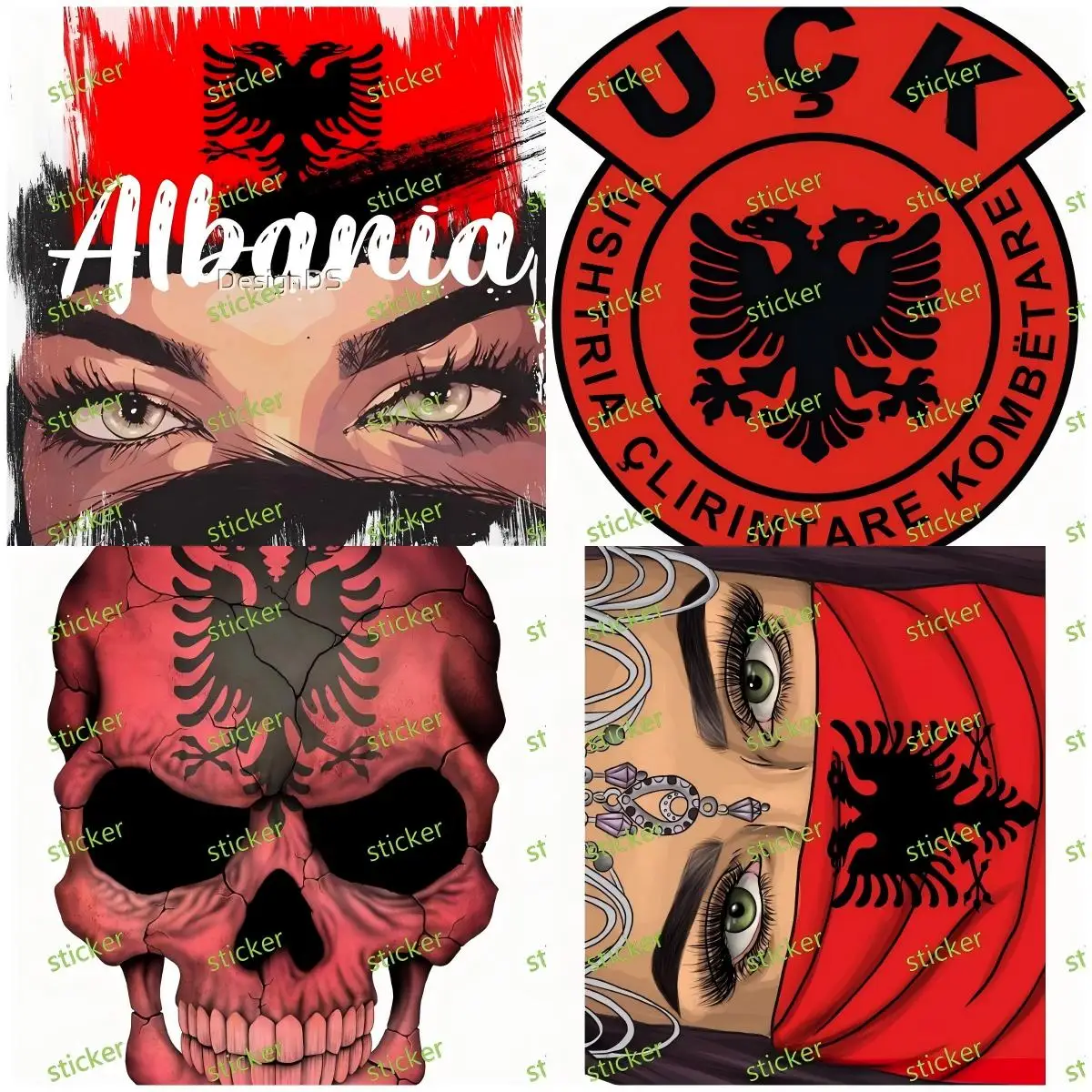 

Albania Car Accessories Car-Sticker Decals Bumper Window Rear Windshield Laptop Decoration